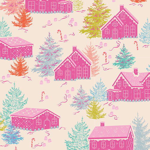 Christmas in Color by the 1/4 Yard - Gumdrops &amp; Gables