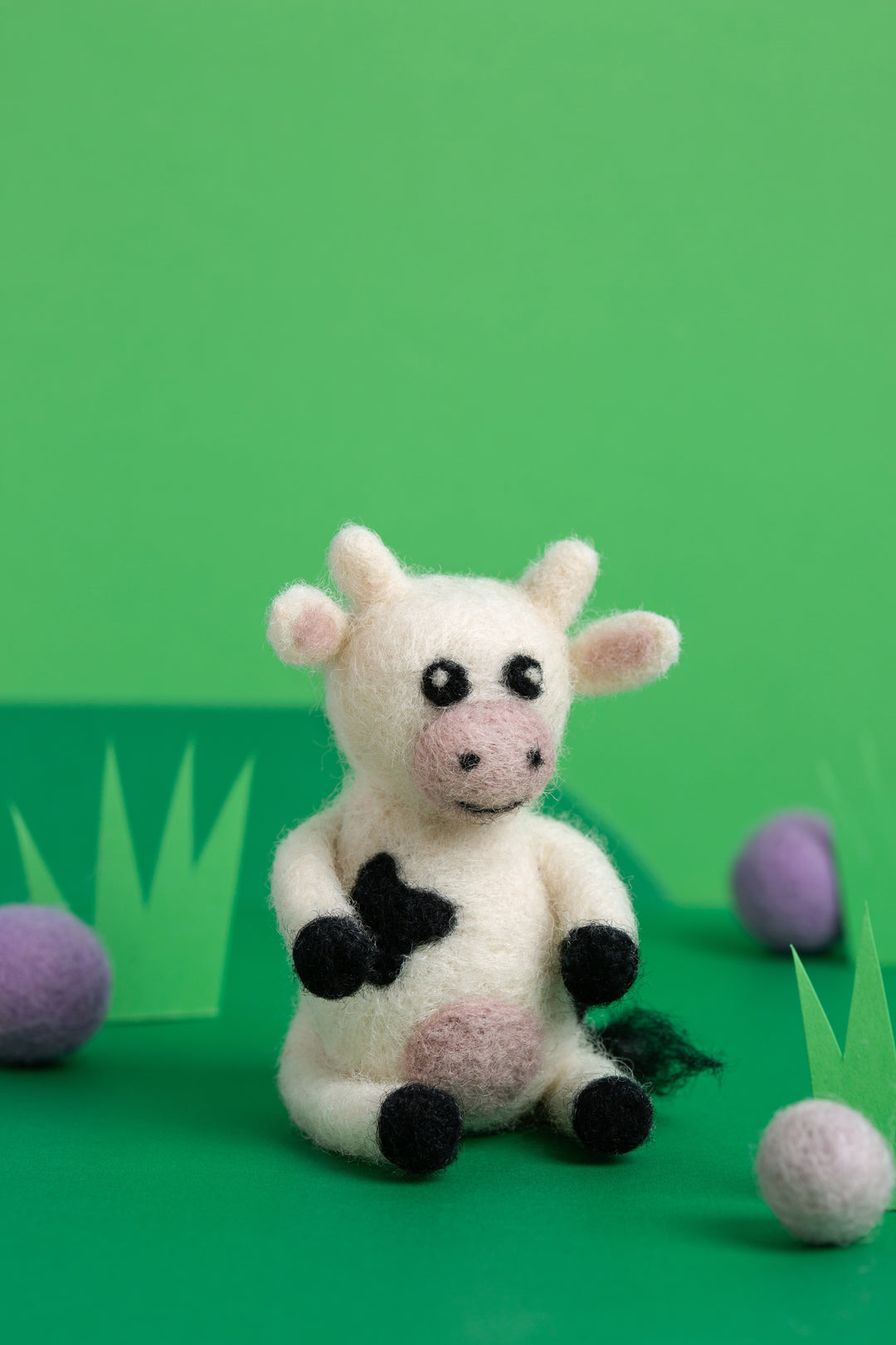 Cow Mini Needle Felting Kit