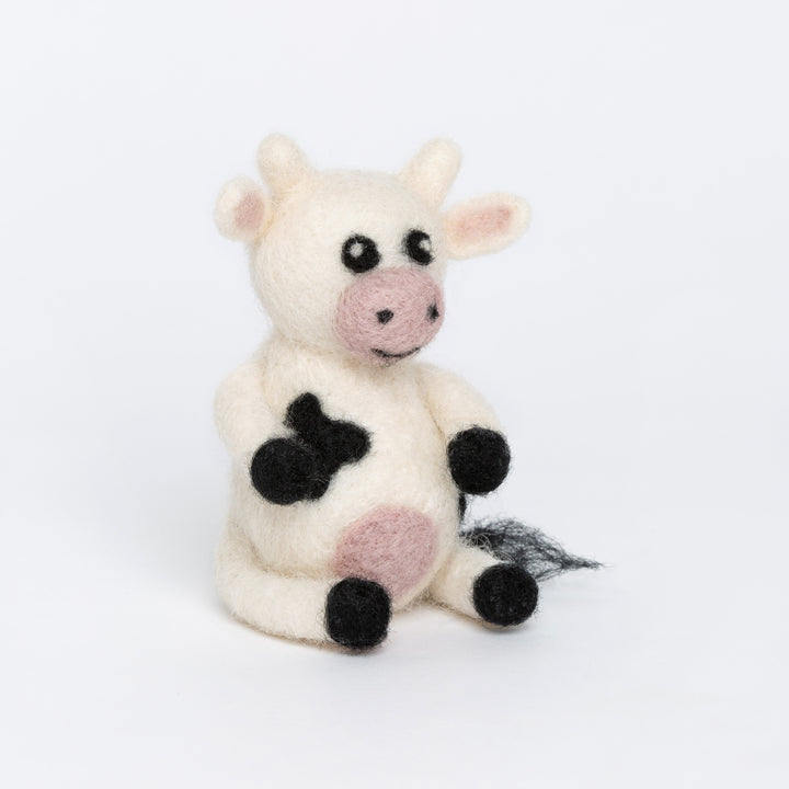 Cow Mini Needle Felting Kit