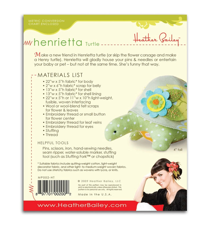 Henrietta Turtle Mini Pattern