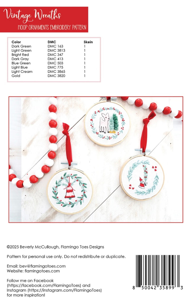 Vintage Wreaths Pattern