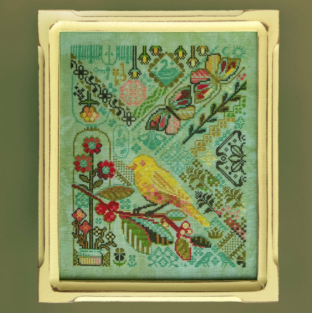 Canary Yellow Cross Stitch Pattern