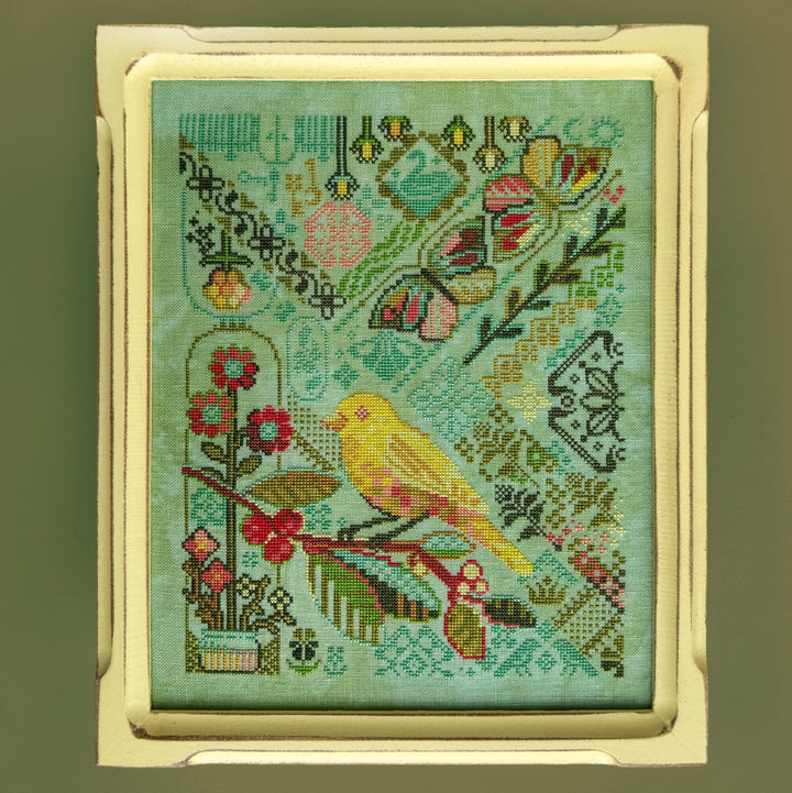 Canary Yellow Cross Stitch Pattern