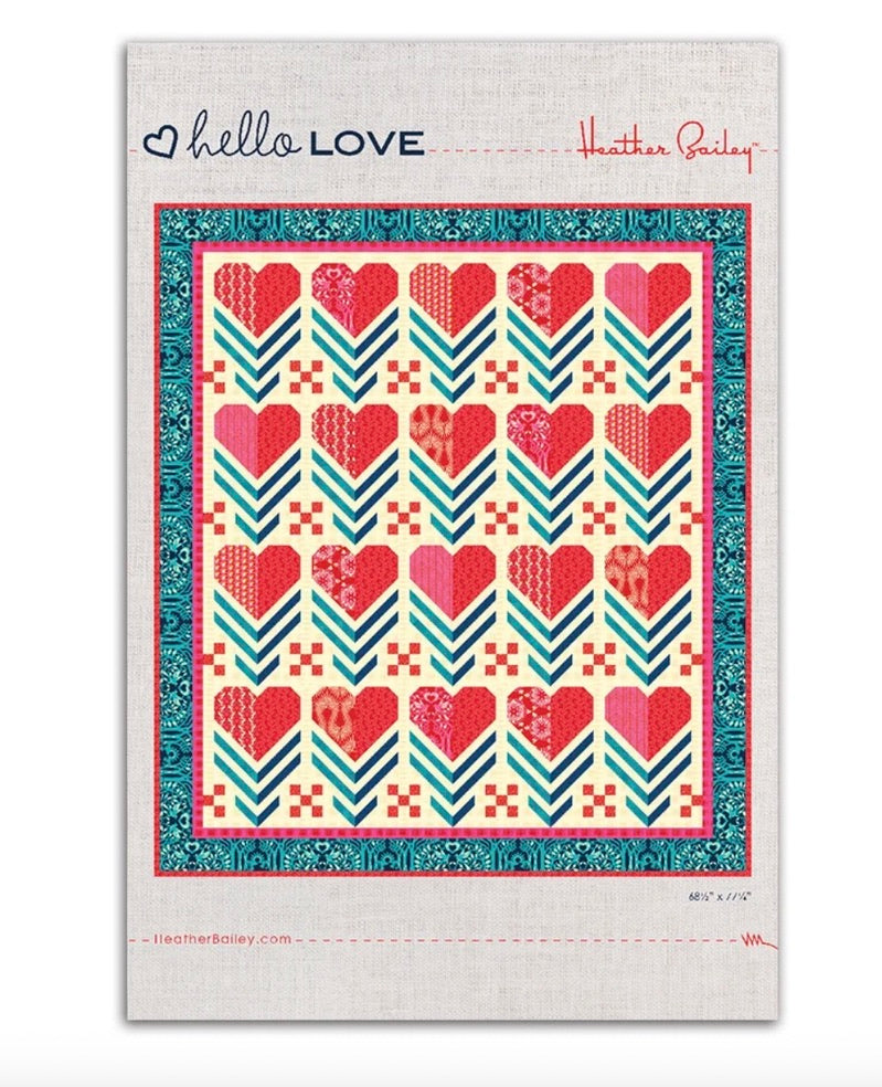 Hello LOVE Quilt Pattern
