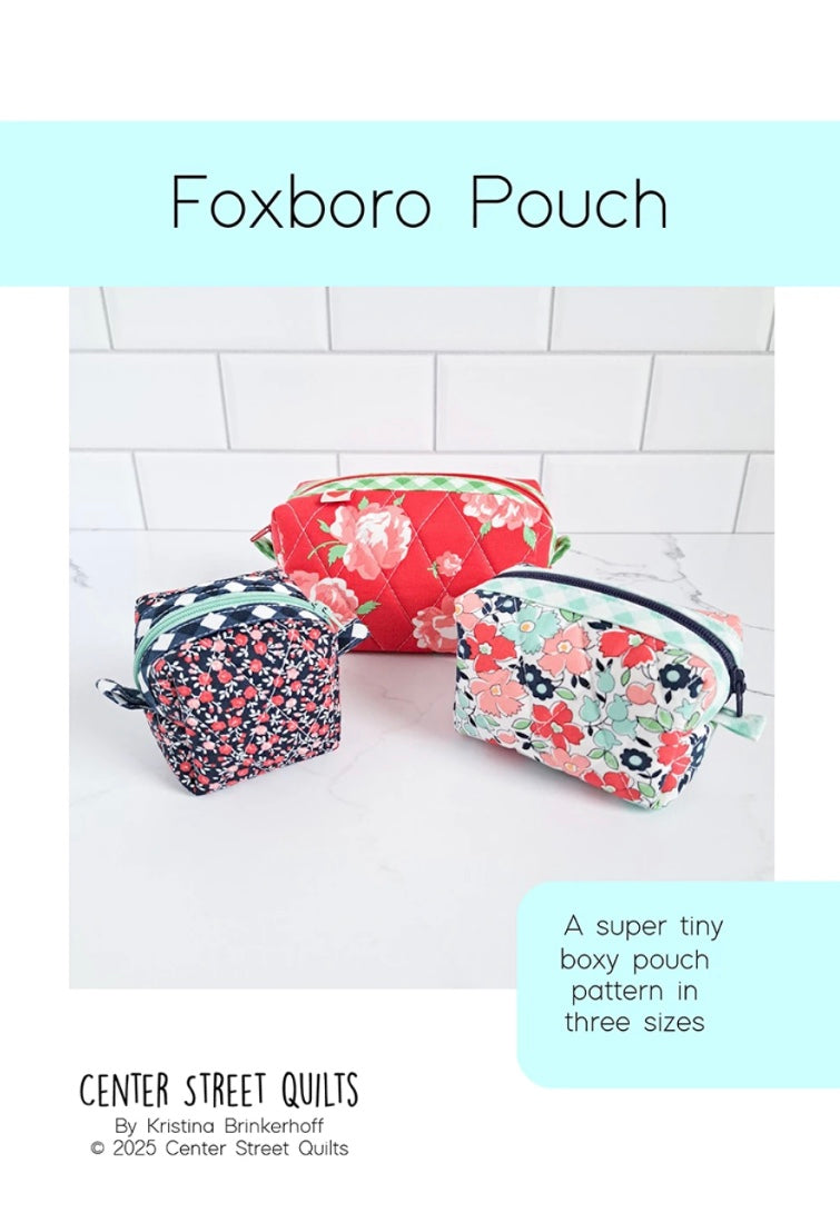 Foxboro Pouch Pattern