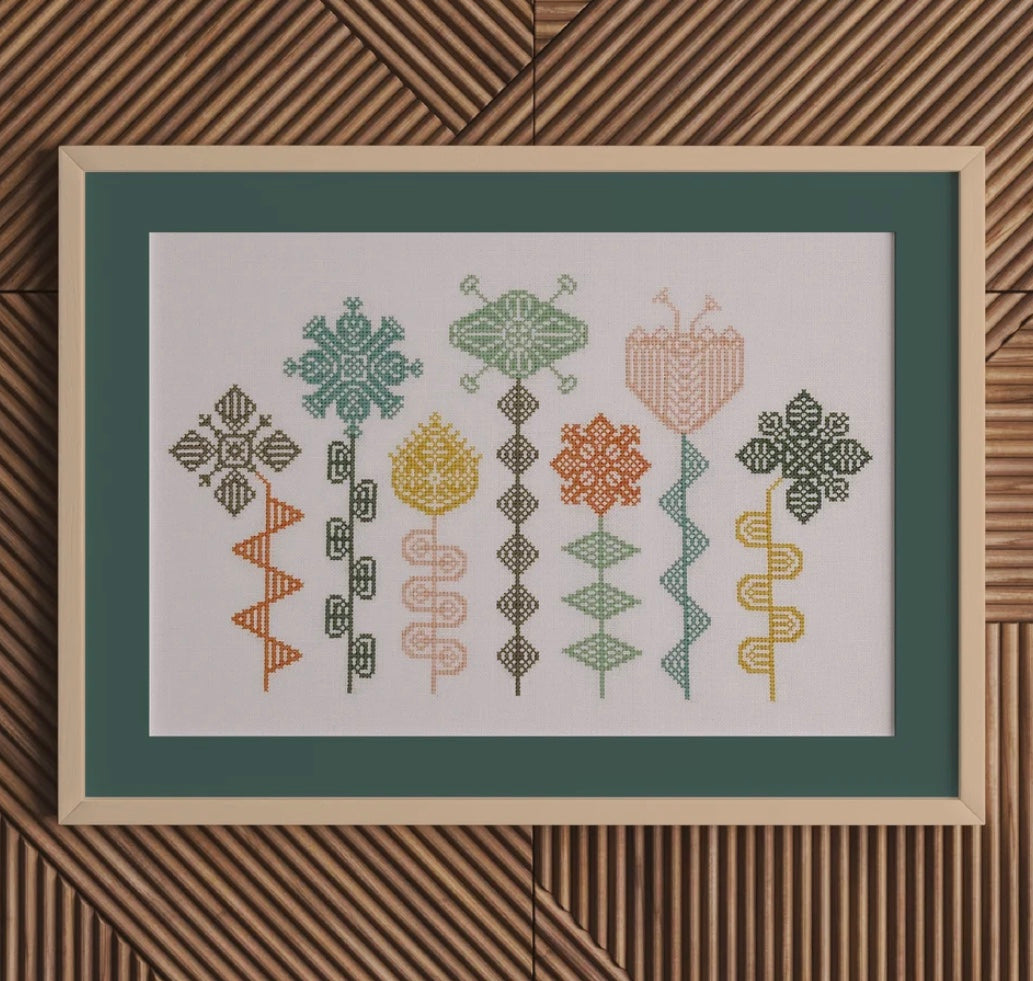 My Flowers Cross Stitch Pattern
