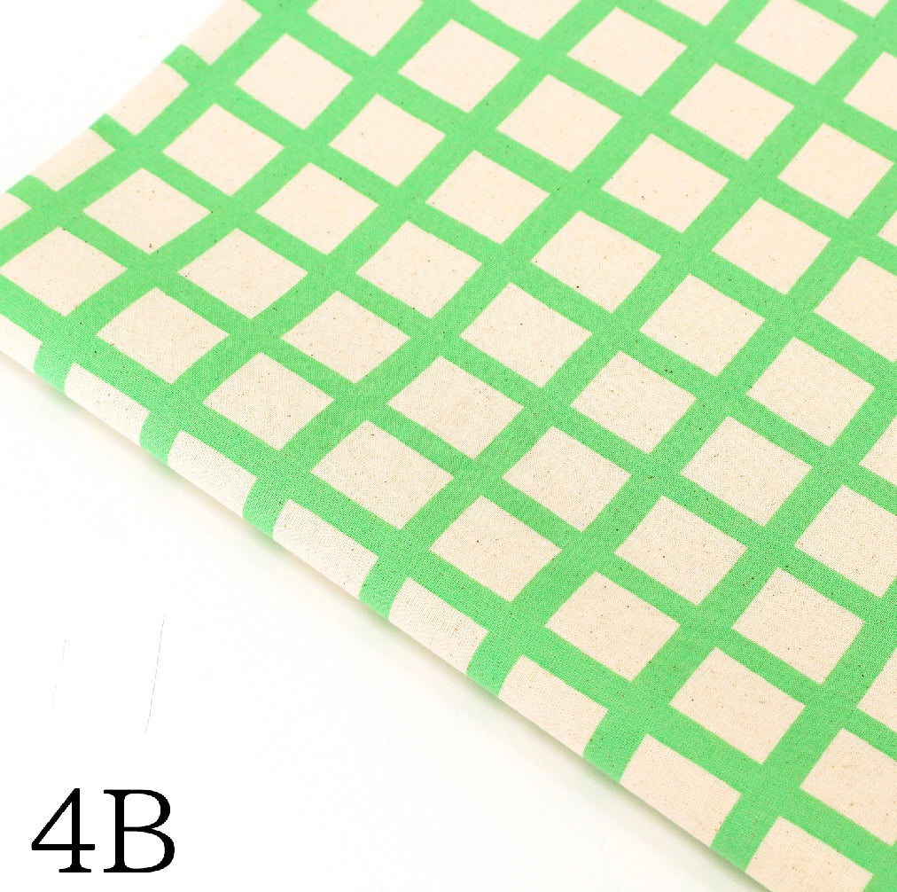 Color Palette Grid Check by the 1/4 Yard - Green