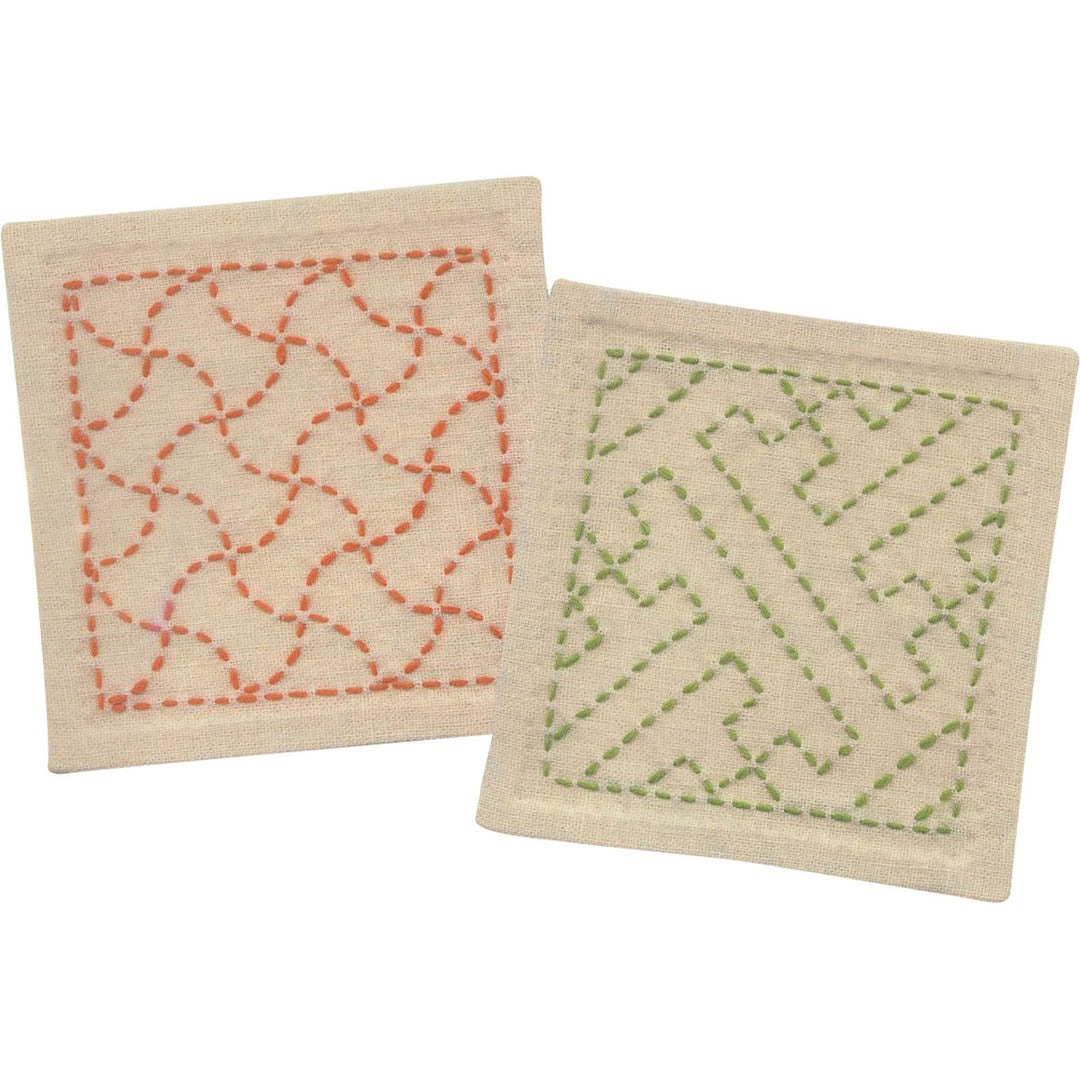 Sashiko Coaster Kit Ivory