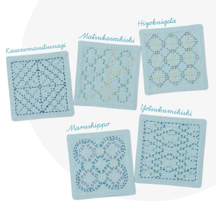 Olympus Sashiko Coasters Kit Blue