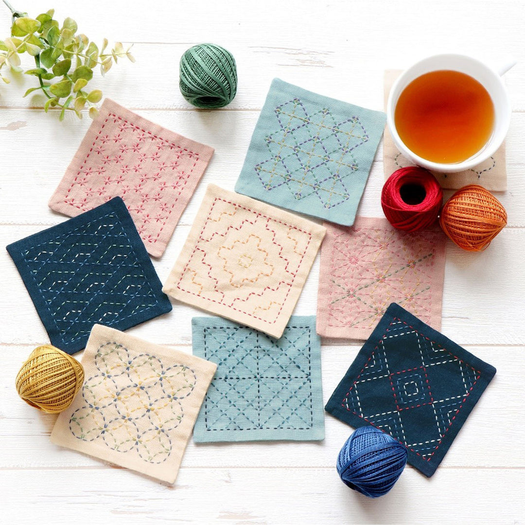 Olympus Sashiko Coasters Kit Blue