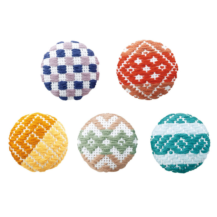 Kogin Wrapped Button Kit - Tamayura