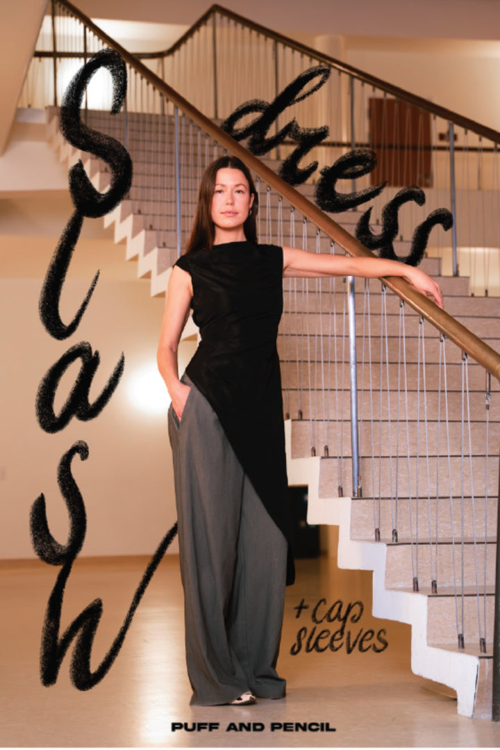 Slash Dress x Cap Sleeves Pattern