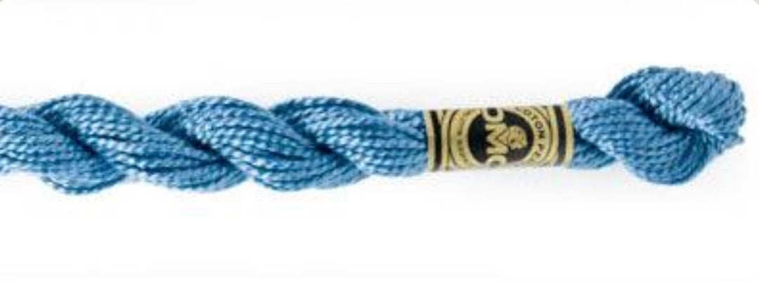DMC Perle Cotton Size 3 931 Md. Antique Blue