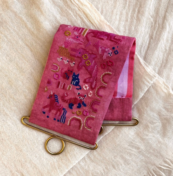 Pink Menagerie Cross Stitch Pattern