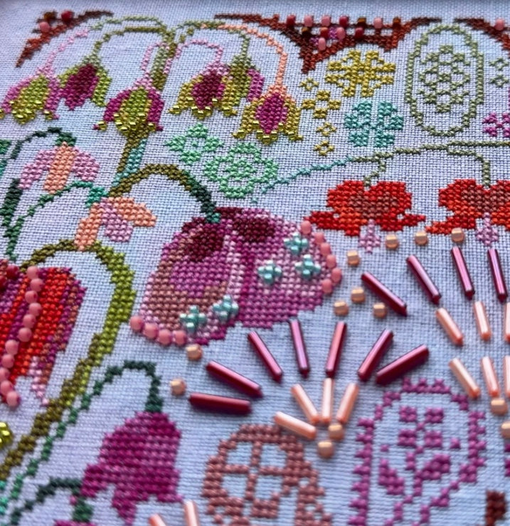 Garden Belle Cross Stitch Pattern