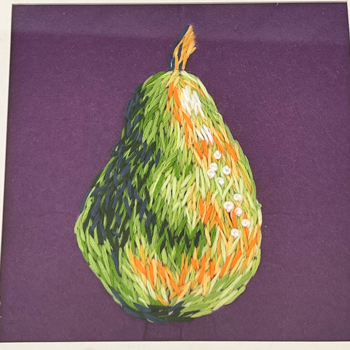 Pear Embroidery