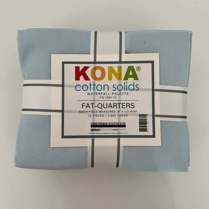 Kona Cotton Solids Fat Quarters ~ Waterfall Palette
