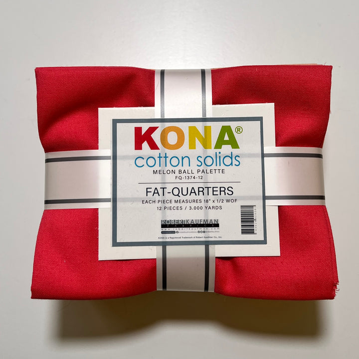 Kona Cotton Solids Fat Quarters ~ Melon Ball Palette