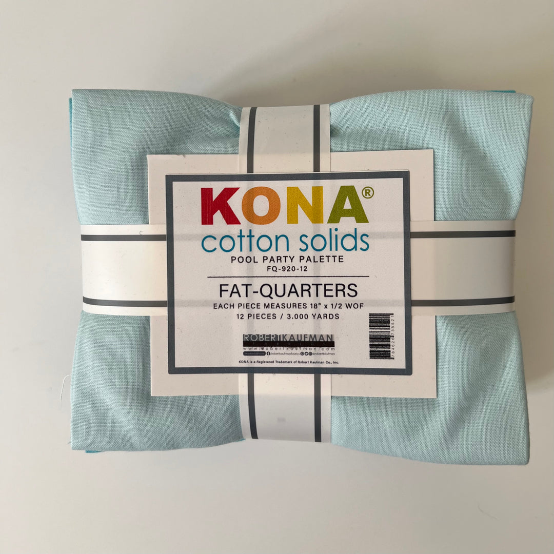 Kona Cotton Solids Fat Quarters ~ Pool Party Palette