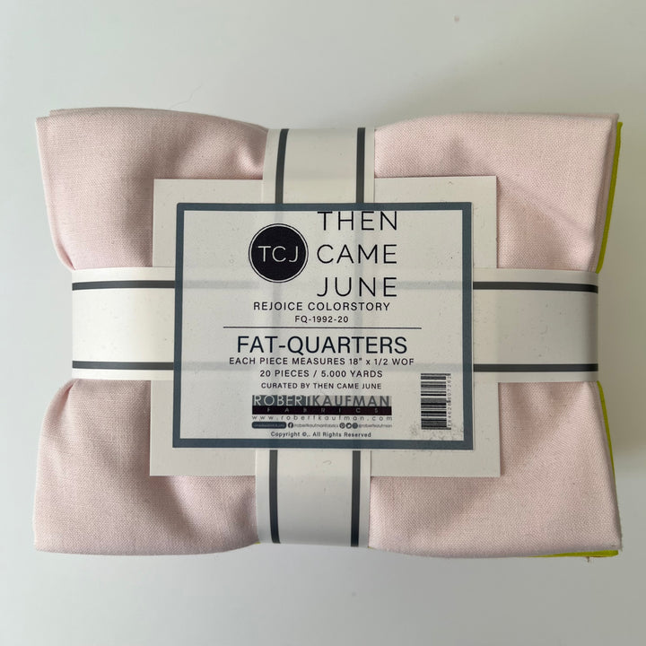 Kona Cotton Solids Fat Quarters ~ Then Came June Rejoice Colorstory