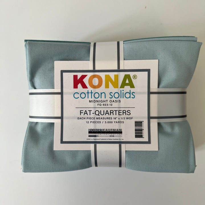 Kona Cotton Solids Fat Quarters ~ Midnight Oasis Palette