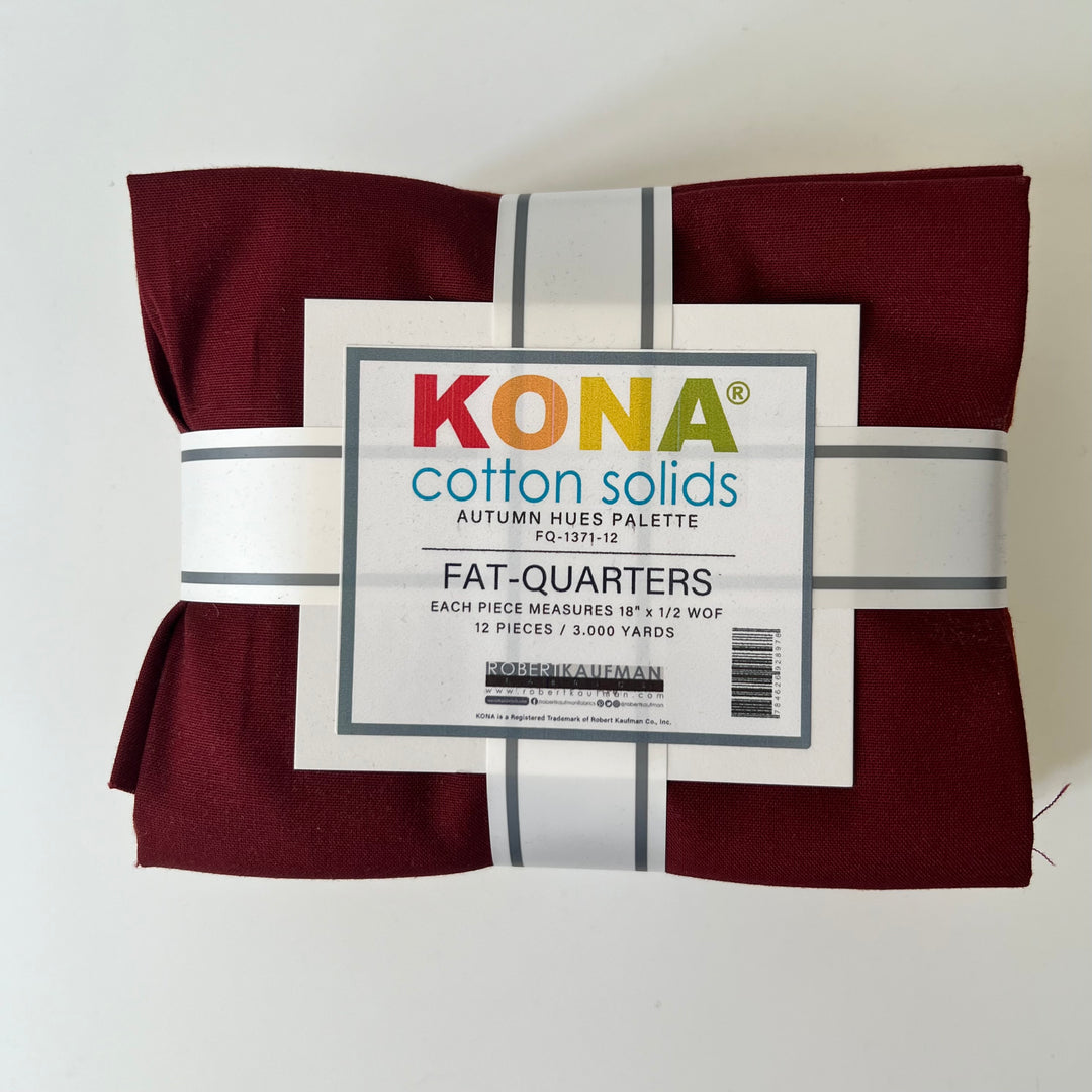 Kona Cotton Solids Fat Quarters ~ Autumn Hues Palette