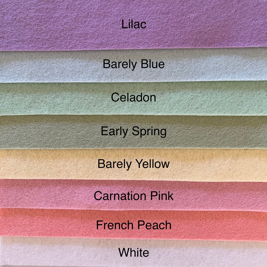 Pretty Pastels ~ Wool Felt Color Palette