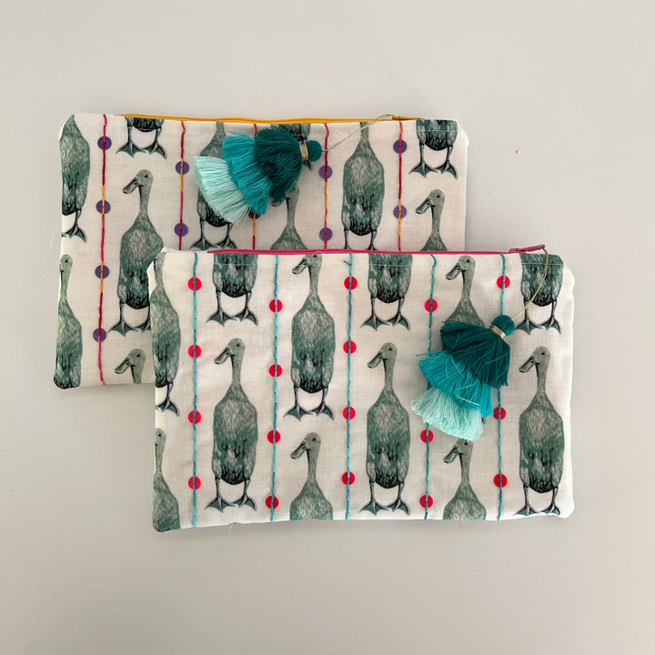 Runner Ducks Zipper Pouch