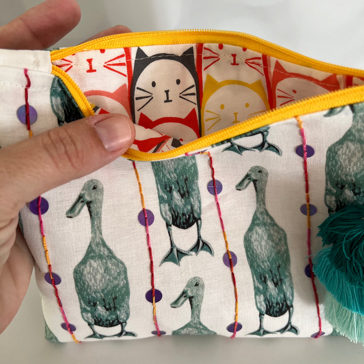 Runner Ducks Zipper Pouch