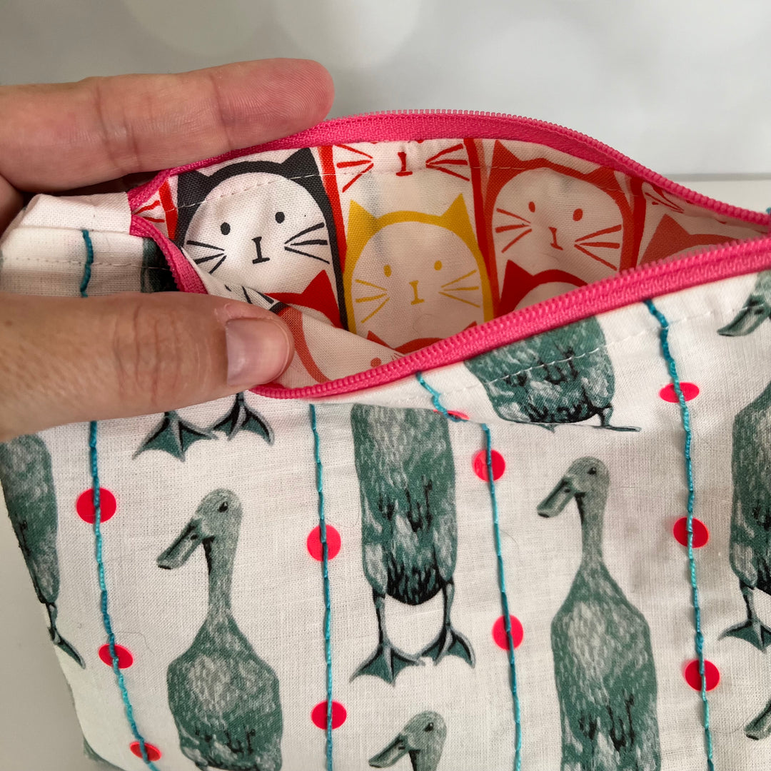 Runner Ducks Zipper Pouch