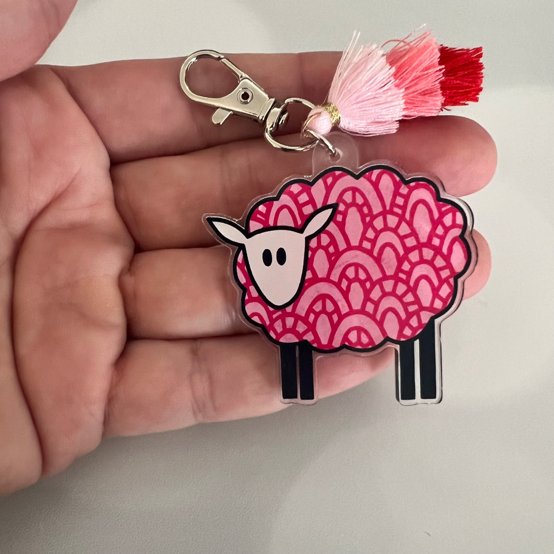 Rainbow Sheep Bag Charms