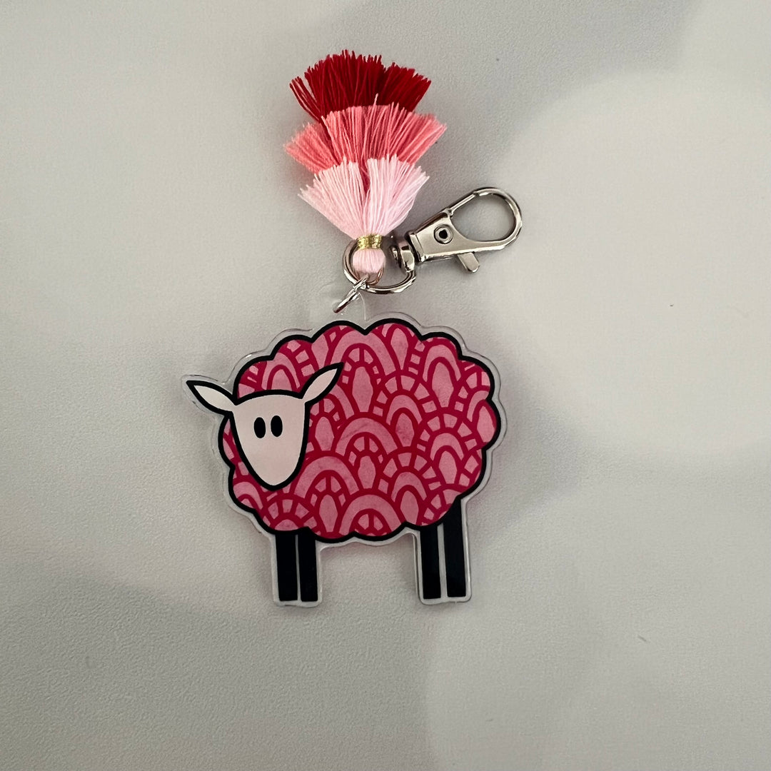 Rainbow Sheep Bag Charms