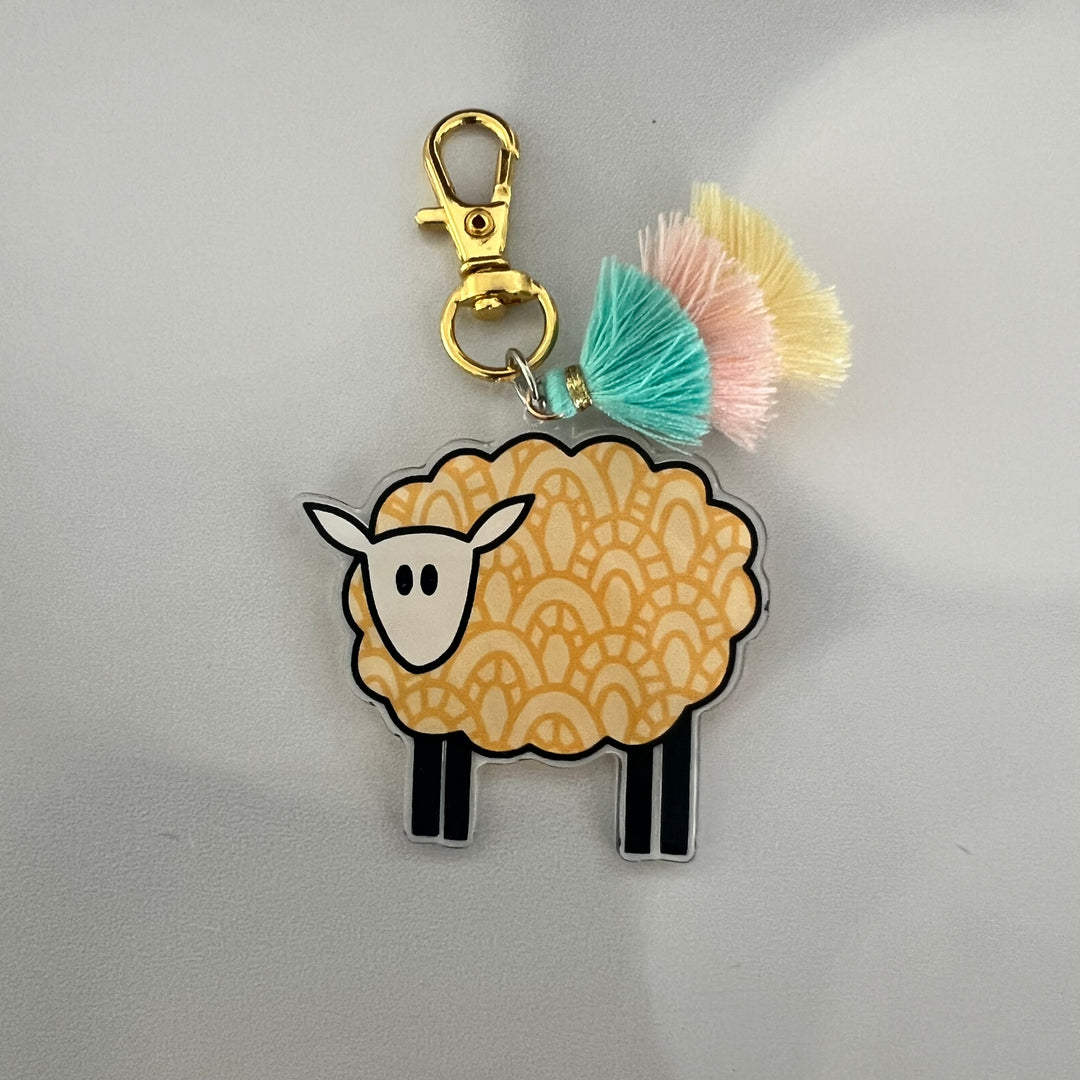 Rainbow Sheep Bag Charms