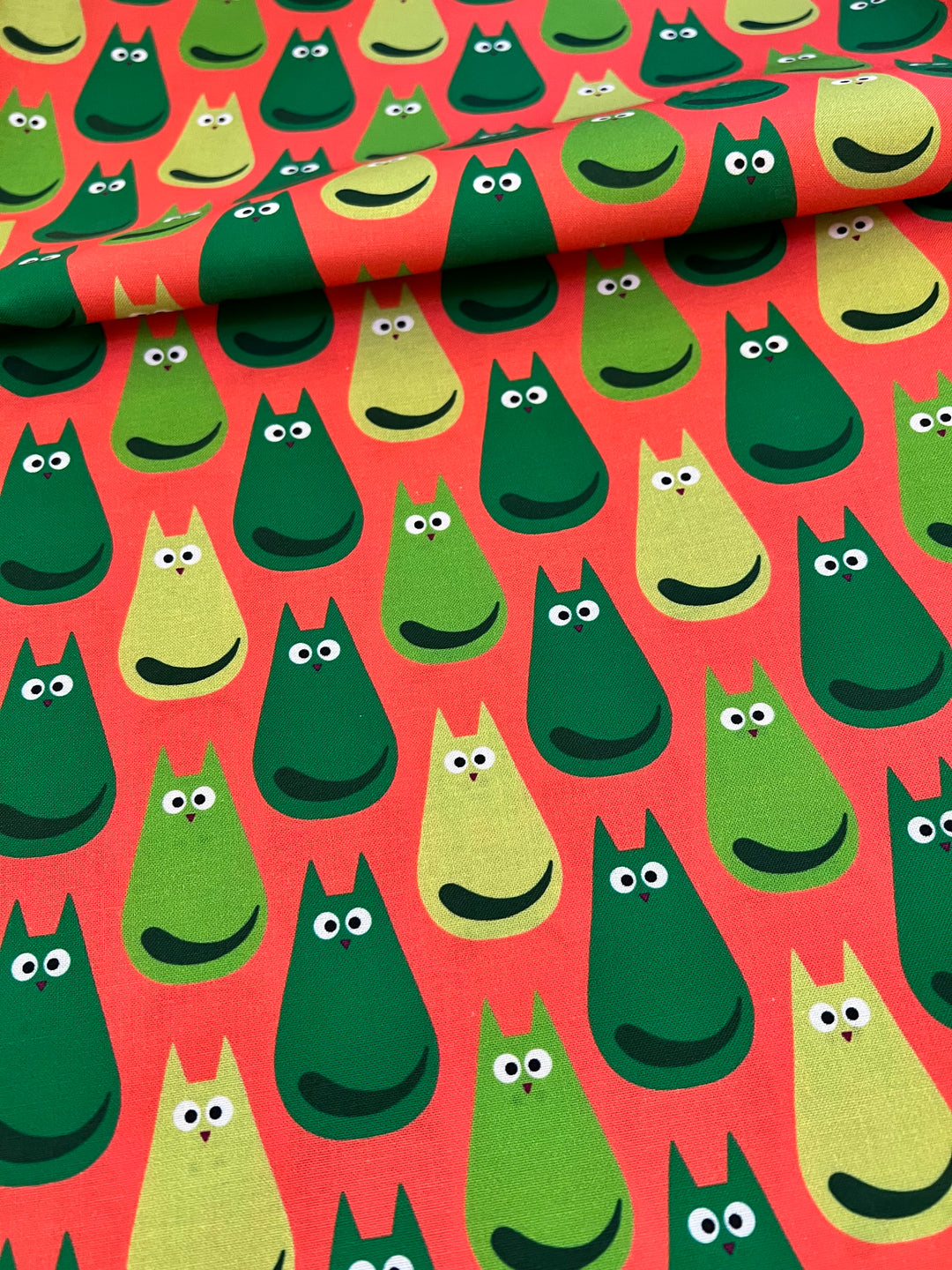 Curious Cat Fabric