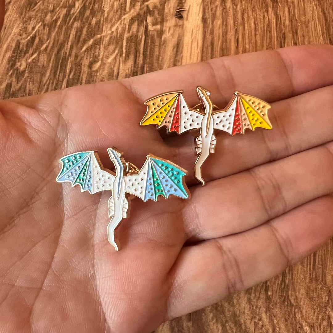 Fire & Ice Dragon Pins