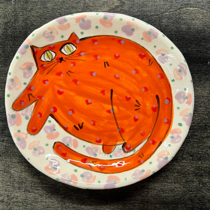 Maximalist Small Cat Plate Round