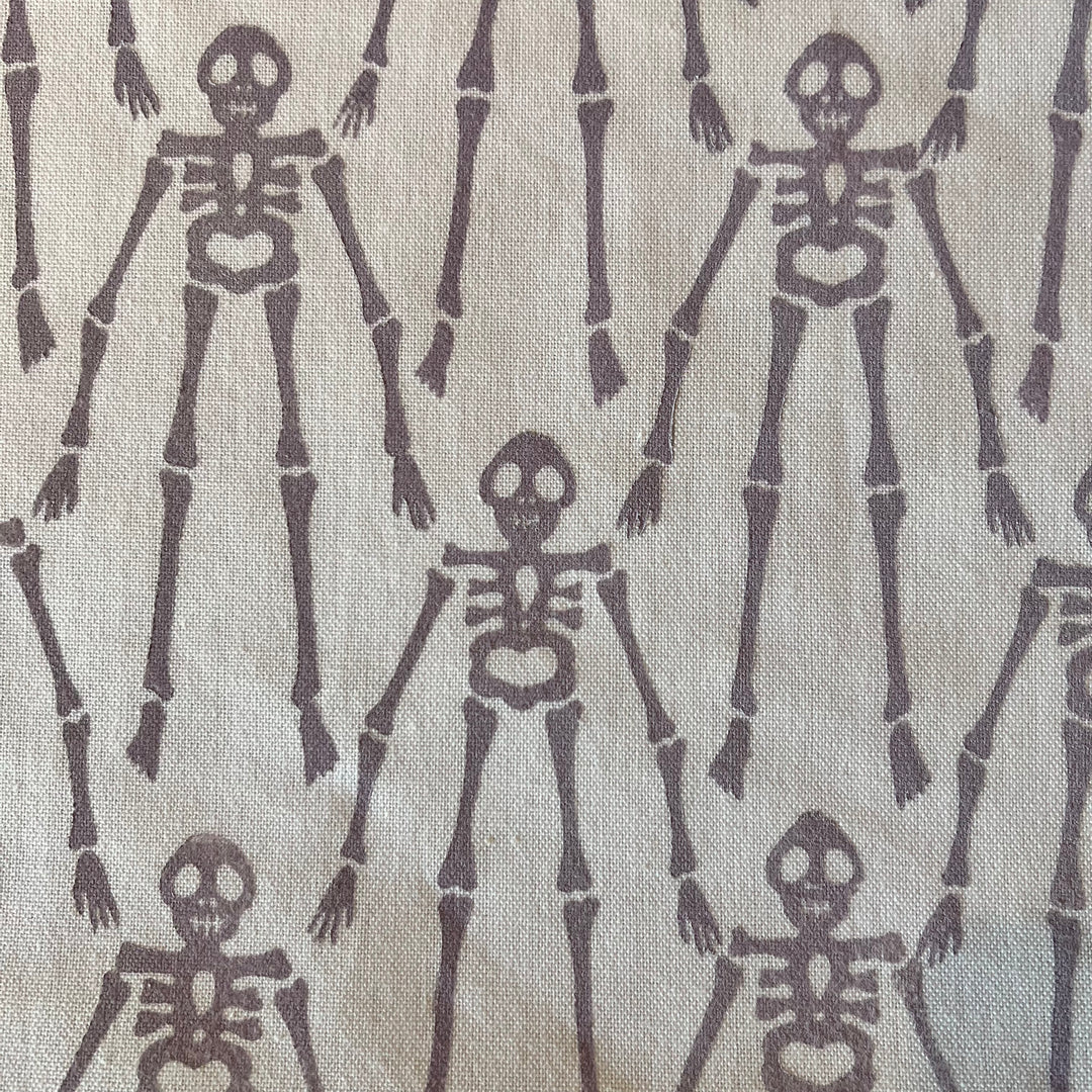 Funny Bones Tea Towels ~ Block Printed Cotton