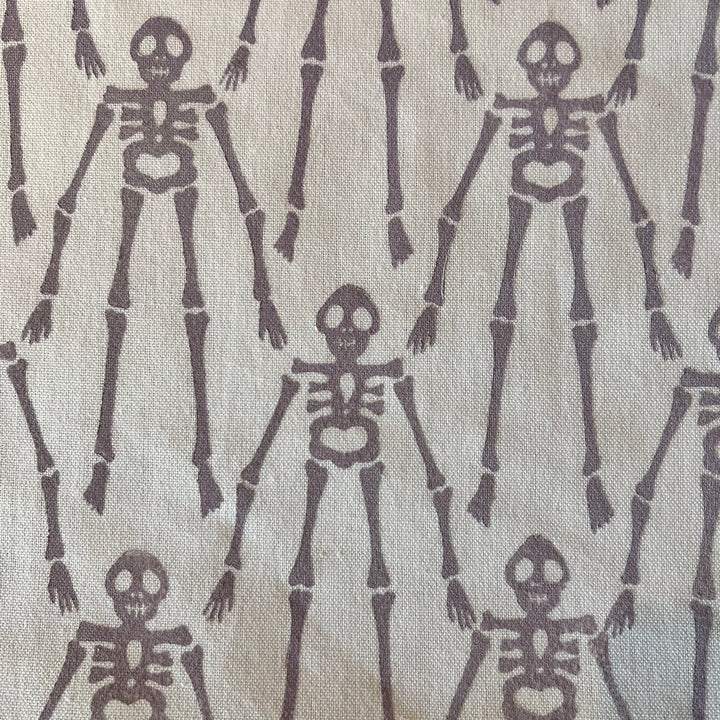 Funny Bones Tea Towels ~ Block Printed Cotton