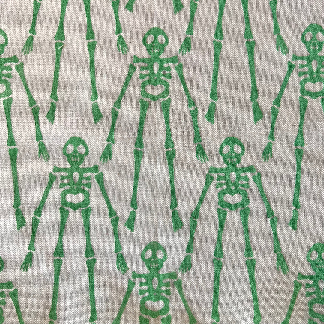 Funny Bones Tea Towels ~ Block Printed Cotton