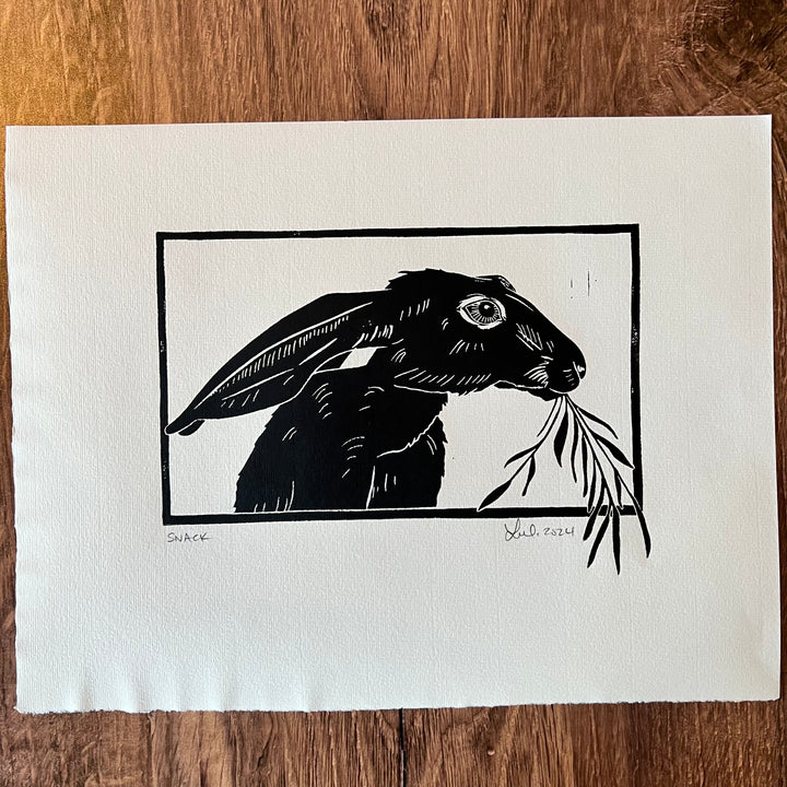 Snack Lino Print