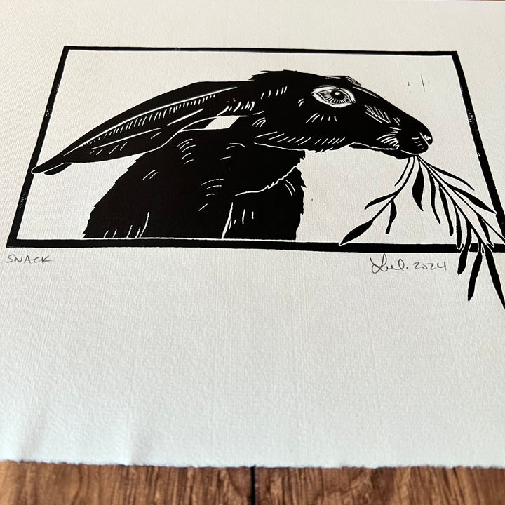 Snack Lino Print