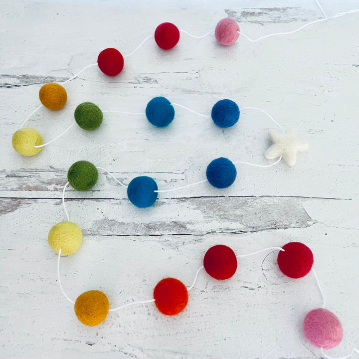 Felt Pom Pom Garland Class