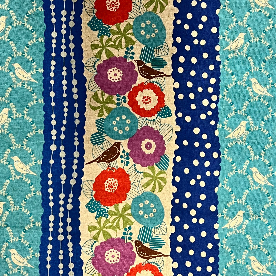 Echino Peck Fabric by the 1/4 Yard - Blue