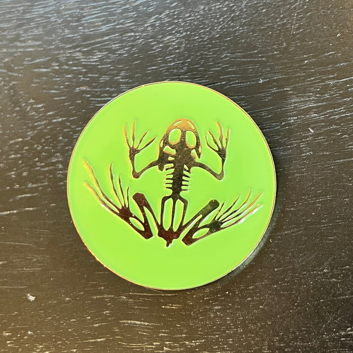 Frog Bones Enamel Pins