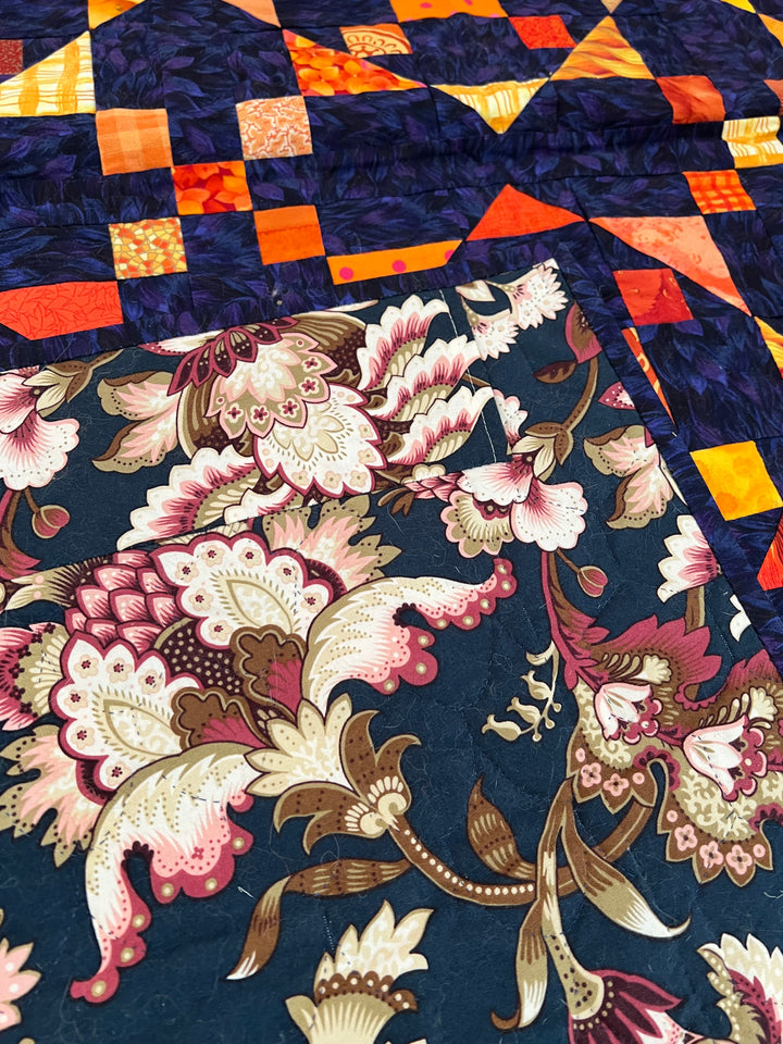 Flame Lily Patchwork Quilt