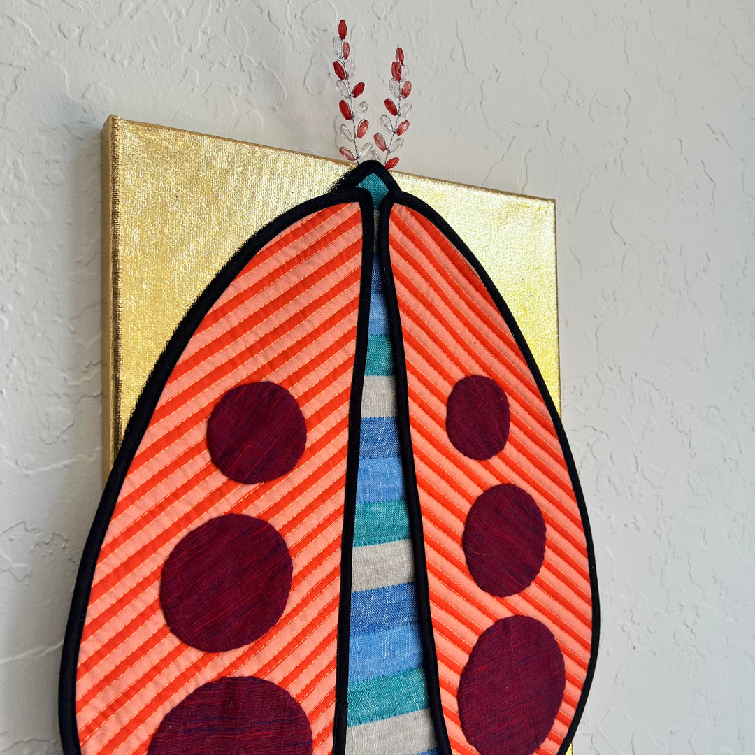 Quilted Moth - Orange