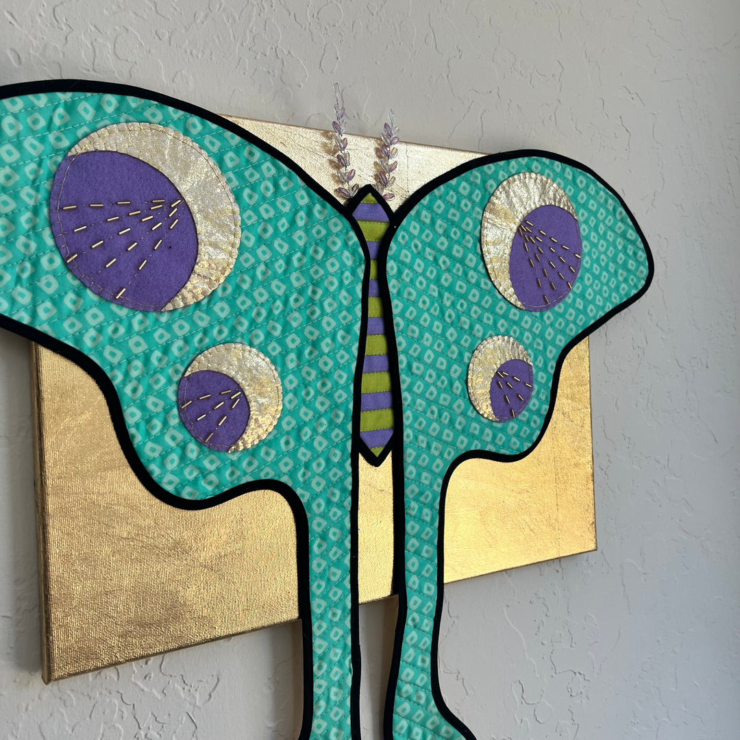 Quilted Luna Moth - Mint