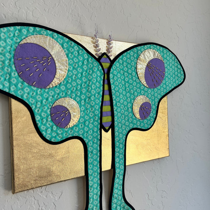 Quilted Luna Moth - Mint