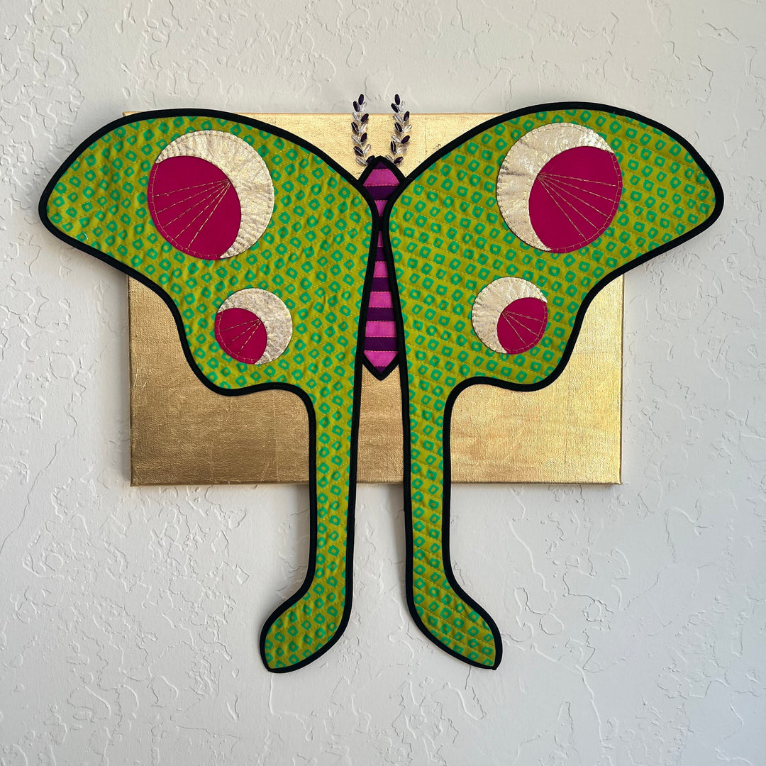 Quilted Luna Moth - Lime