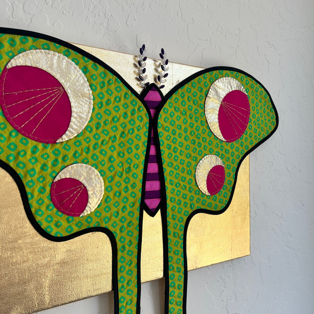 Quilted Luna Moth - Lime